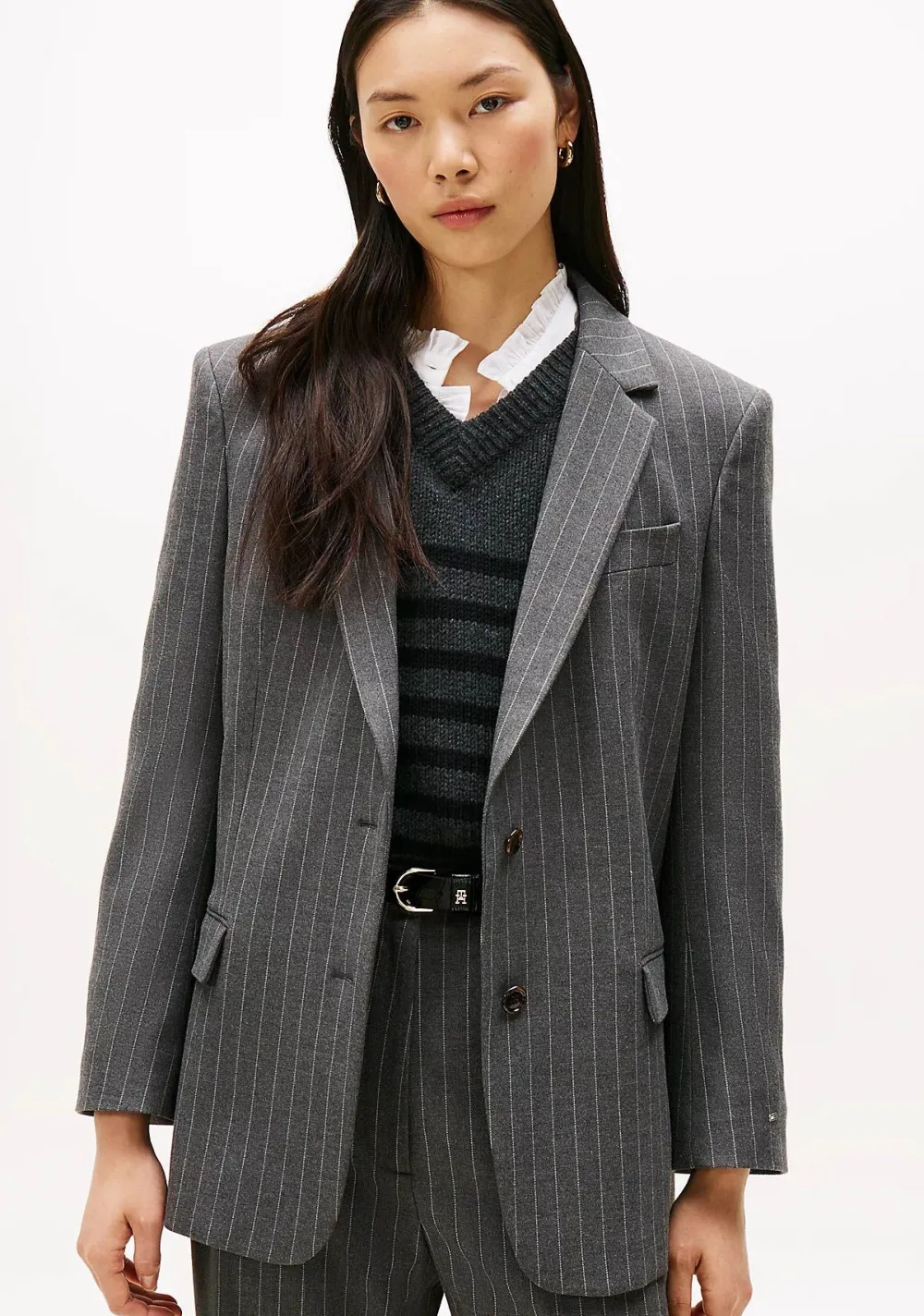 Blazers & Jasjes|Pakken & Co-Ords>TOMMY HILFIGER BLAZER Grijs