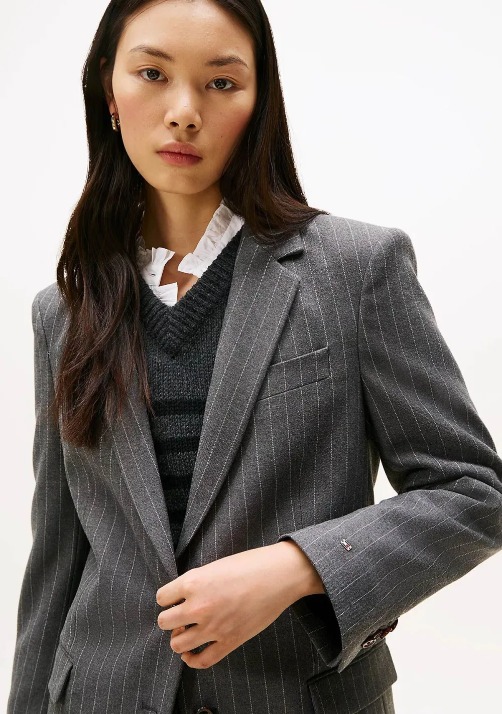 Blazers & Jasjes|Pakken & Co-Ords>TOMMY HILFIGER BLAZER Grijs