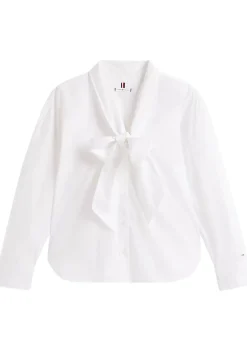 Blouses>TOMMY HILFIGER BLOUSE Wit