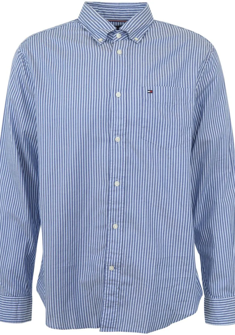 Overhemden>TOMMY HILFIGER OVERHEMD Blauw