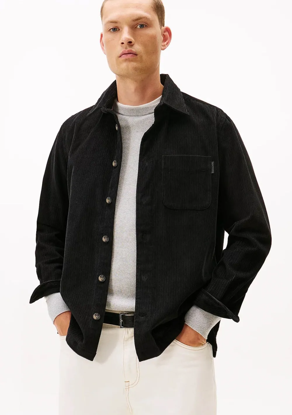 Overshirts>TOMMY HILFIGER OVERSHIRT Zwart