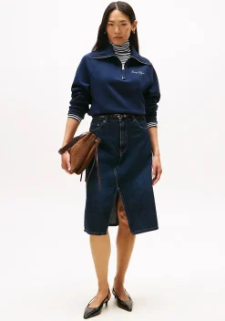 Sweaters|Truien>TOMMY HILFIGER SWEATER Blauw