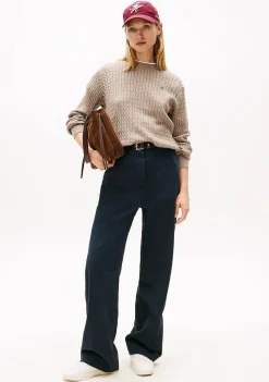 Truien>TOMMY HILFIGER TRUI Beige