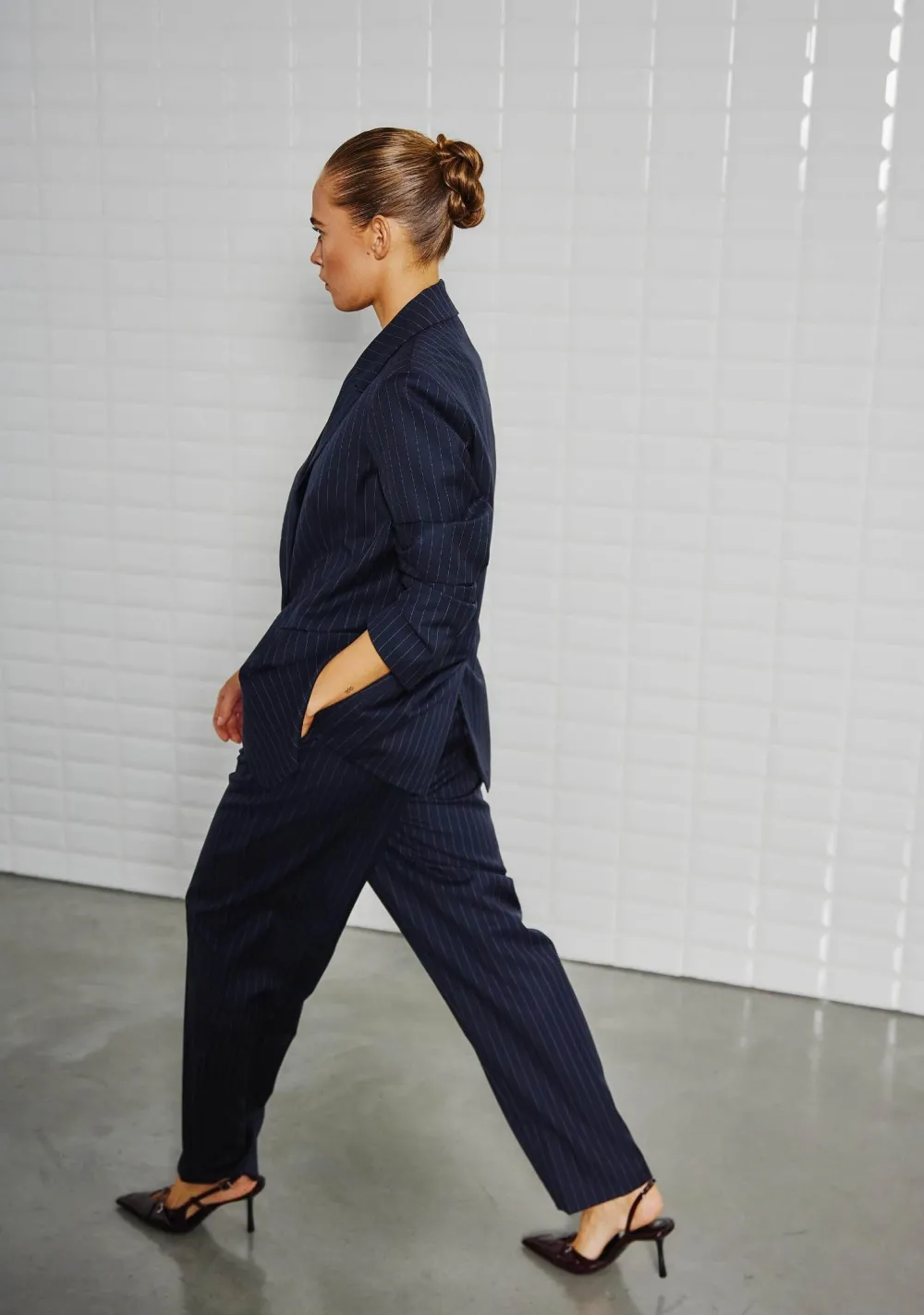 Blazers & Jasjes|Pakken & Co-Ords>WITH BLACK BLAZER Blauw