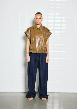 Gilets|Blazers & Jasjes>WITH BLACK GILET Bruin