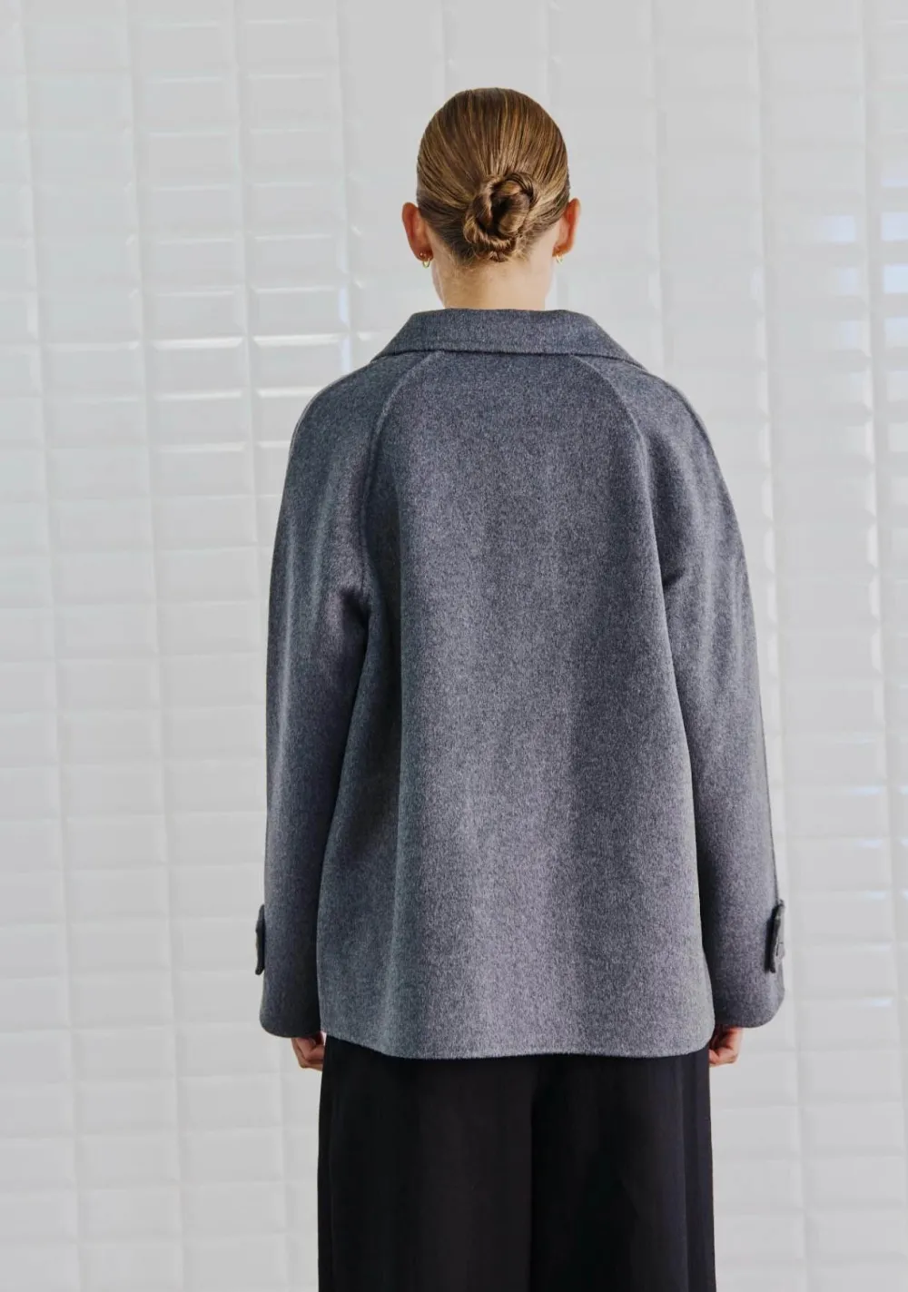 Winterjassen|Jassen>WITH BLACK MANTEL Grijs