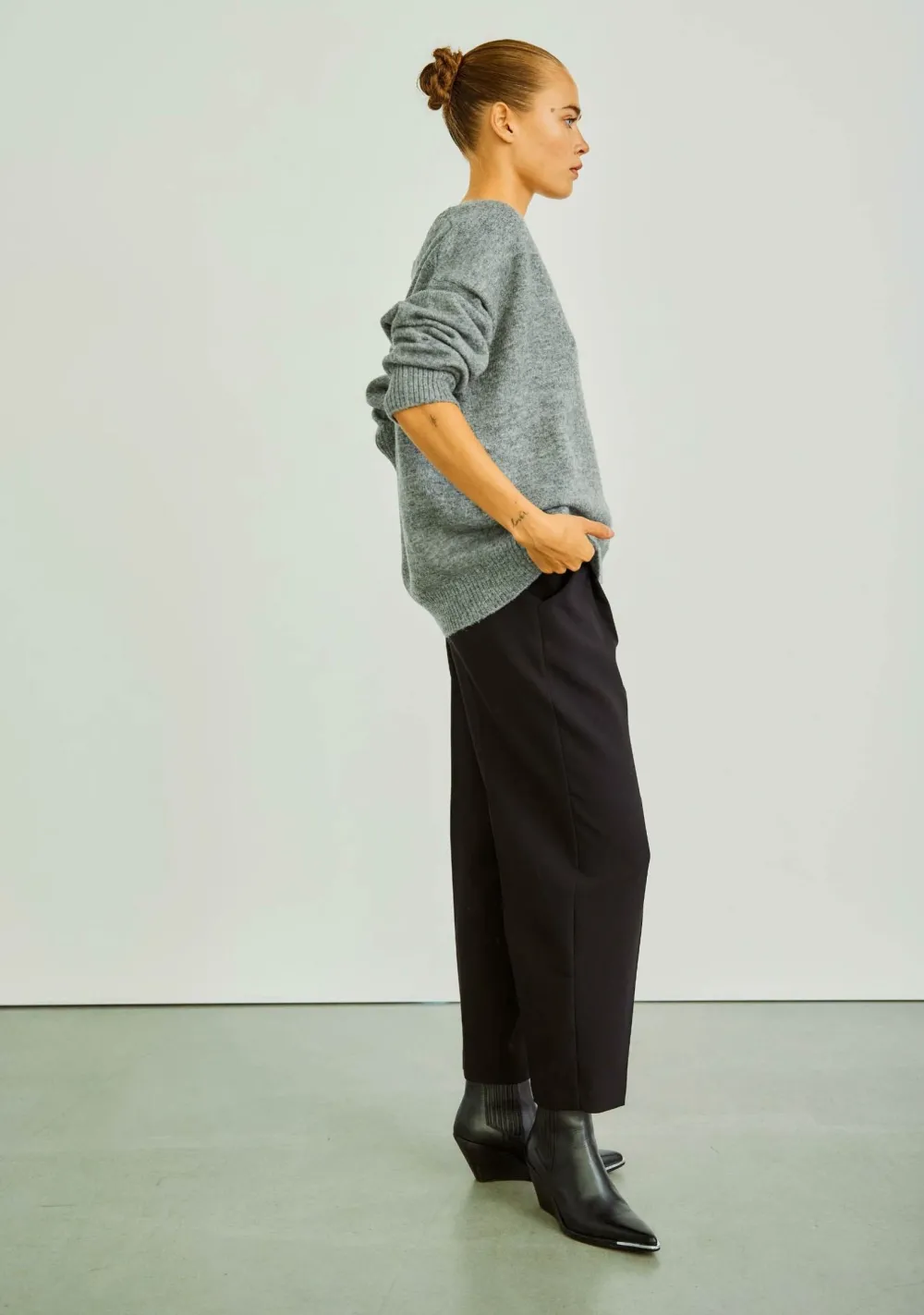 Vesten>WITH BLACK VEST Grijs