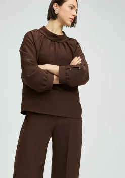 Blouses|Pakken & Co-Ords>XANDRES BLOUSE Bruin