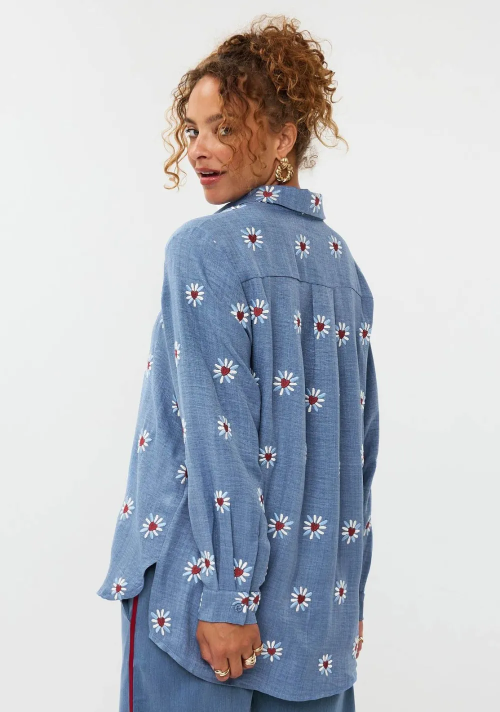 Blouses>YDENCE BLOUSE Blauw