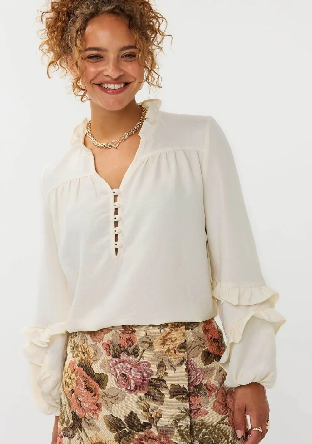 Blouses>YDENCE BLOUSE Off white