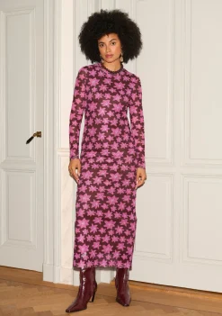 Jurken>YDENCE JURK Bruin