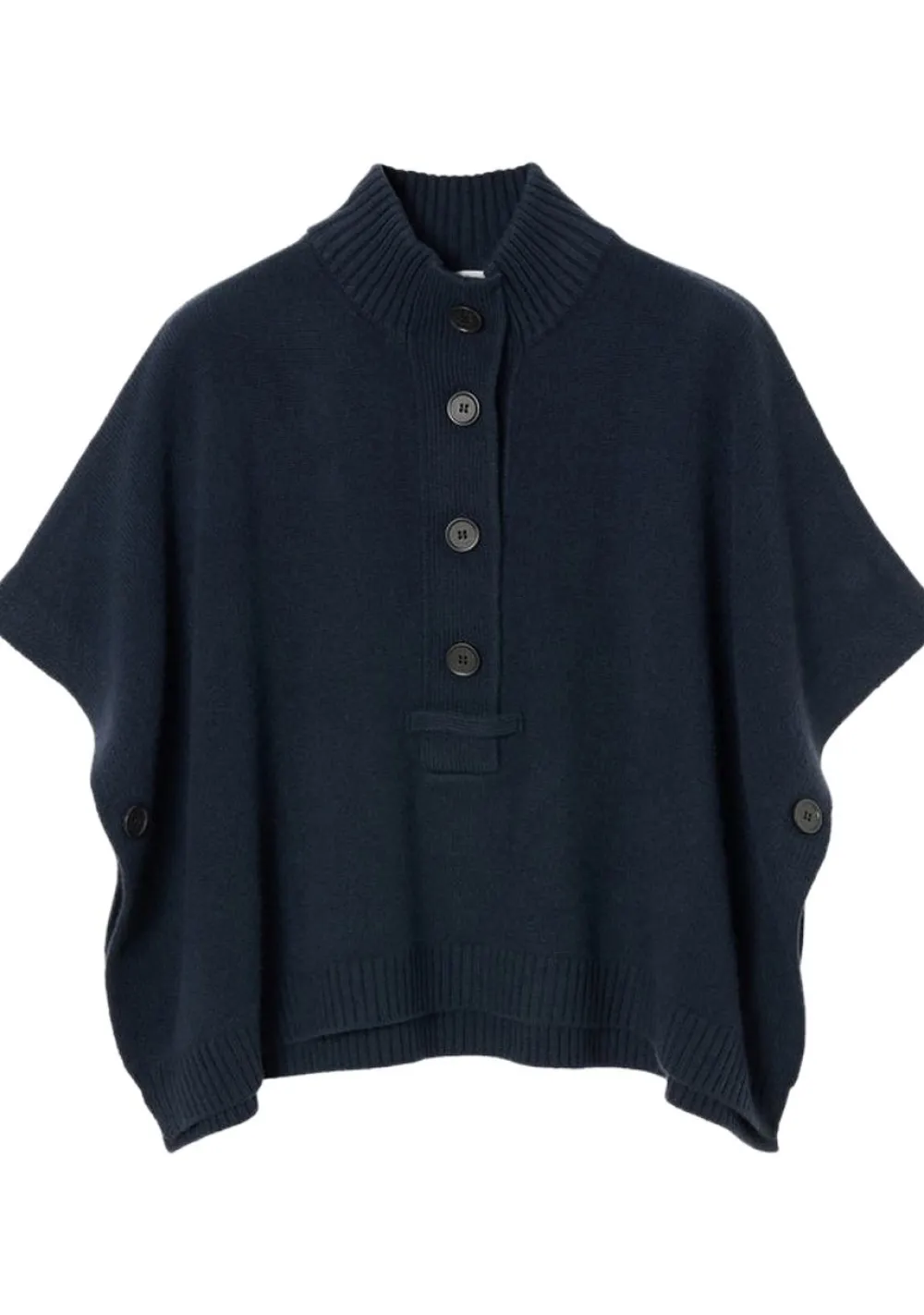 Truien>ZENGGI PONCHO Blauw